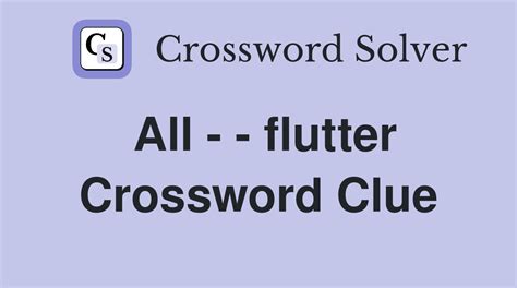 Flutters crossword clue  fastening peg