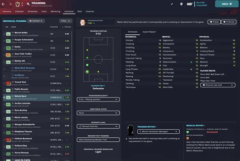 Fm23 training guide  A heavier intensity means that the additional focus will have a greater effect on the attribute or attributes being trained, and so any improvement will be quicker