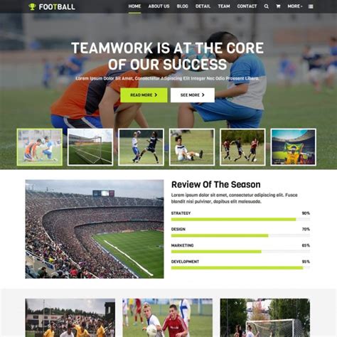 Football league website template  If your team wins, you will progress to the next round, if your team loses or draws then you are out!Modern Promo – Free Premiere Pro Template