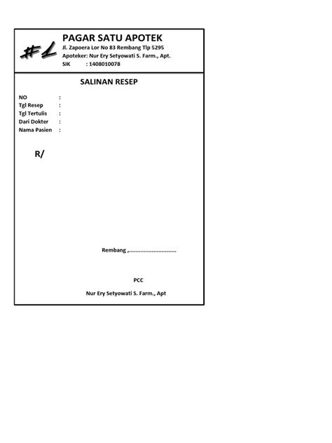 Format copy resep doc  This is a minimalistic design with a gray text box on the left and gray icons