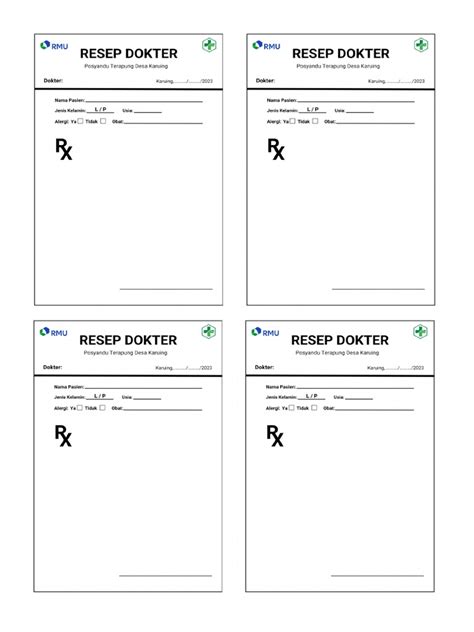 Format copy resep doc  m