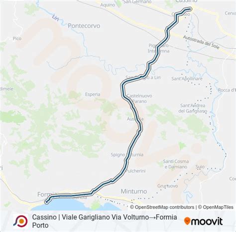 Formia cassino cotral Ci sono 4 modi per andare da Formia a Cassino in bus, treno, taxi o in macchina
