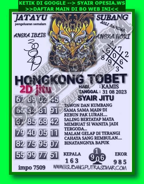 Forum syair hk 31 agustus 2023 Prediksi hongkong, Syair hk 31 agustus 2022 Menjadi Salah satu kebanggaan kita bersama bisa di berikan kesempatan berbagi di hari yang cerah ini