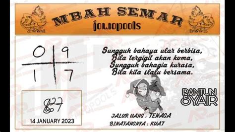 Forum syair mbah semar sdy  8 syair sydney naga mas sabtu 21 januari 2023