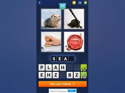 Four pics one word level 212  How to Use the 4 Pics 1 Word Solver