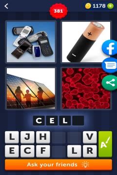 Four pics one word level 381 4 Pics 1 Word – Level 3381 Answer