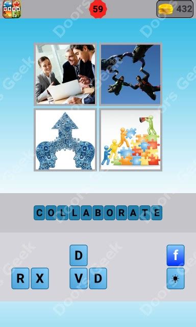 Four pics one word level 59  How many letters is the word you’re looking for? Daily Puzzle answers