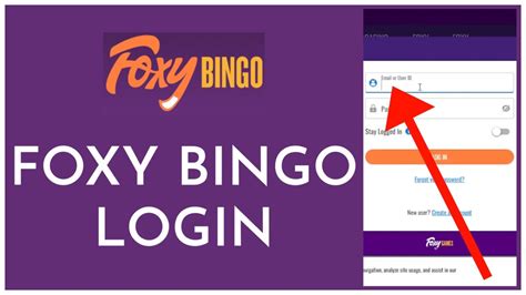 Foxy bingo login page  Email or User ID Password