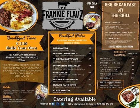 Frankie flavs weslaco menu  Classics