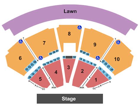 Franklin amphitheater seating chart Section 304 FirstBank Amphitheater seating views