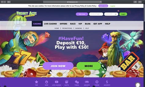 Freaky aces  Promotions | 200% Deposit Bonus & 10 Free Spins | Freaky Aces Players who play ‘Vegas’ games at Freaky Aces are entitled to a special 10% return bonus