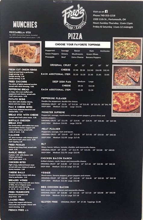 Fred's pizza express menu Fred's Pizza Express, Portsmouth: See 12 unbiased reviews of Fred's Pizza Express, rated 4