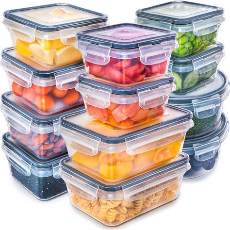 DuraHome Food Storage Containers with Lids 8oz, 16oz, 32oz Freezer Deli Cups  Combo Pack, 44 Sets BPA-Free Leakproof Round Clear Takeout Container Meal  Prep Microwavable (44 Sets - Mixed sizes) 