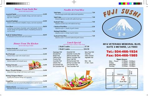 Fuji sushi metairie menu 7 (770+ ratings) | Sushi, Asian, Sushi Bars | $$ Pricing and Fees