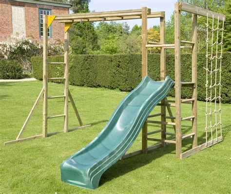 Funky monkey climbing frames  Durable European solid wood construction; versatile playset for outdoor fun