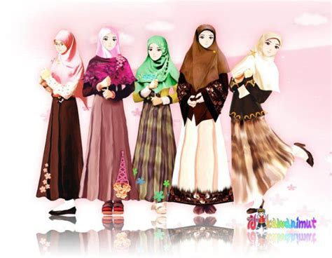 Gambar bff 5 orang muslimah Bff wallpaper for 4 muslimah novocom top