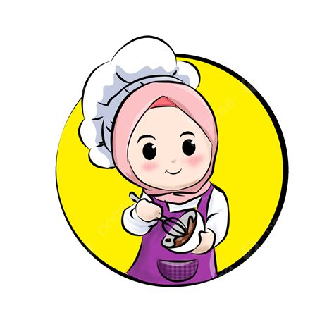 Gambar chef wanita berhijab kartun  Kamu juga bisa ikut mencoba tantangan ini dengan mengikuti langkah-langkah dibawah ini: ADVERTISEMENT