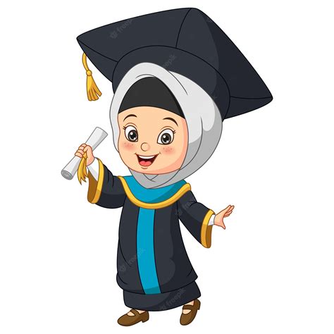 Gambar orang wisuda berhijab kartun  Semua Gratis