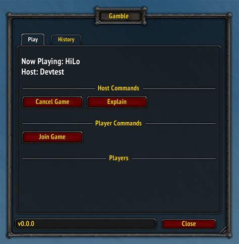 Gambling addon wow  (to show your a end-game Raider in good gear and a respectable guild, Which if you scammed you would lose!) *Level 1 In Expensive 'RP' Gear