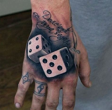 Gangsta dice tattoos  Awesome Gangsta Word Design Tattoo