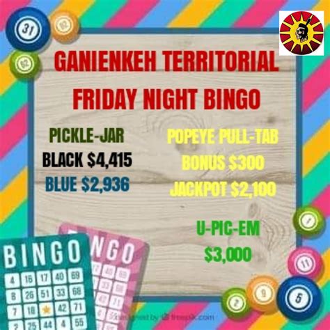 Ganienkeh territorial bingo photos  august 22 at 7:03 pm · wednesday august 24th door's open at 4pm, admission opens at 5pm and first game starts at 6:30pm