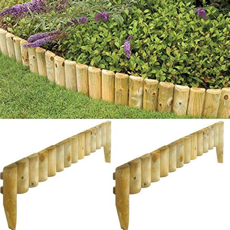 Garden edging fence  When used as part of lawn edging ideas, it provides the perfect frame for your garden design