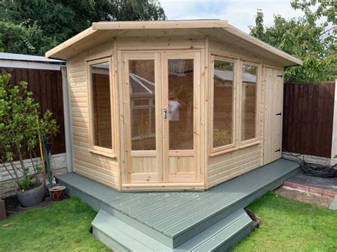 Garden shed  You’ll need a smooth surface for the pallets to sit on so they join up perfectly