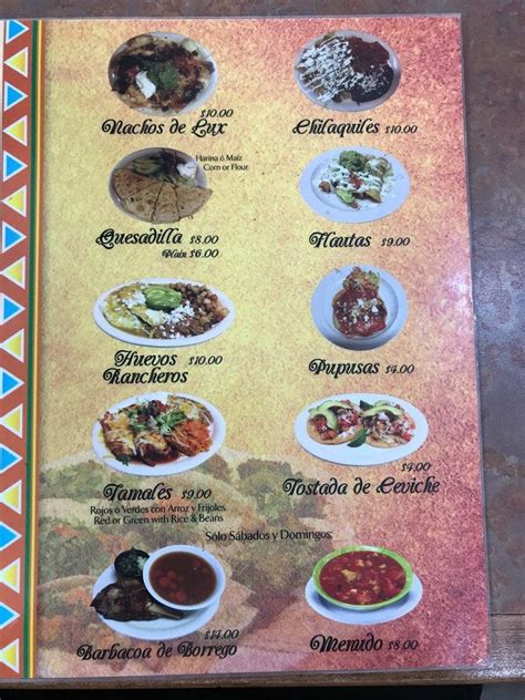 Gardunos mexican food menu  Quesadilla
