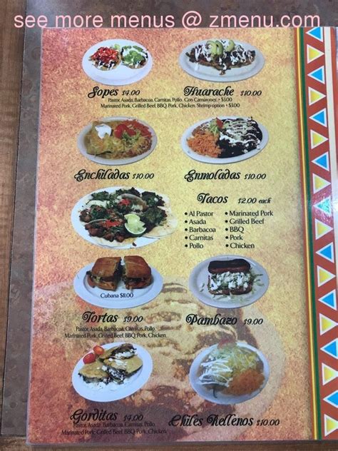 Gardunos mexican food menu 95