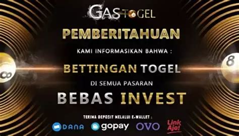 Gas togel  Info Terkini: SELAMAT DATANG DI GAS TOGEL - TERSEDIA 27 PASARAN TOGEL - 29 LIVEGAMES POPULER - BONUS NEW MEMBER 10% - CASHBACK 5% -