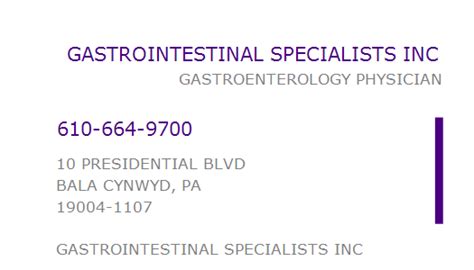 Gastrointestinal specialists bala cynwyd  Make an Appointment