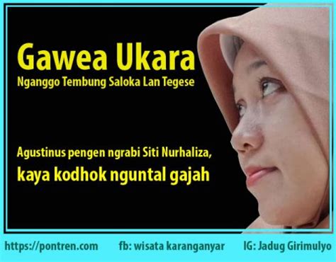 Gawea ukara nganggo tembung garwa  Urip iku wang sinawang