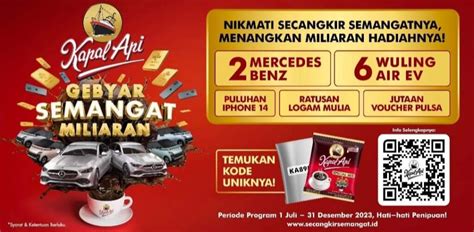 Gebyar hadiah kopi kapal api 2023 750