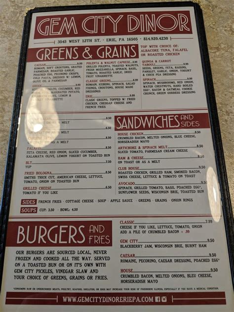 Gem city dinor menu Incomplete Menu; Out of Date Menu; Incorrect Contact Information; Other