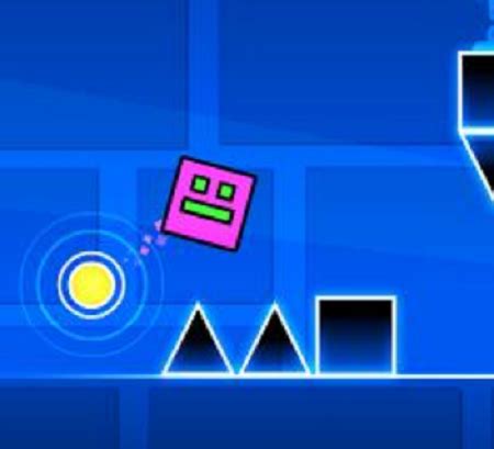 Geo dash unblocked 76 How long will you be able to keep this block moving before it is destroyed in this intense and incredibly exciting Geometry Jump unblocked game? Do everything you can to keep him from crashing into barriers or hitting sharp spikes