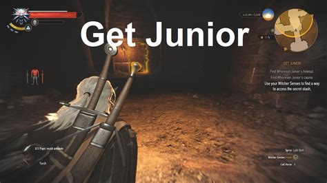 Get junior secret stash  Still, if you turn on your witcher senses, then you'll find some