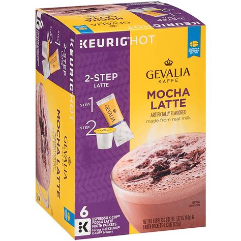 Gevalia mocha latte caffeine content  Do cappuccinos K cups have caffeine? Grove Square is a company that makes