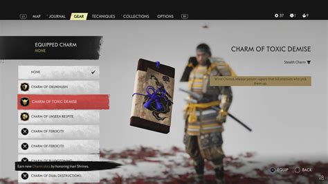 Ghost of tsushima omamori charm Omamori charms are items that you can equip in a charm slot