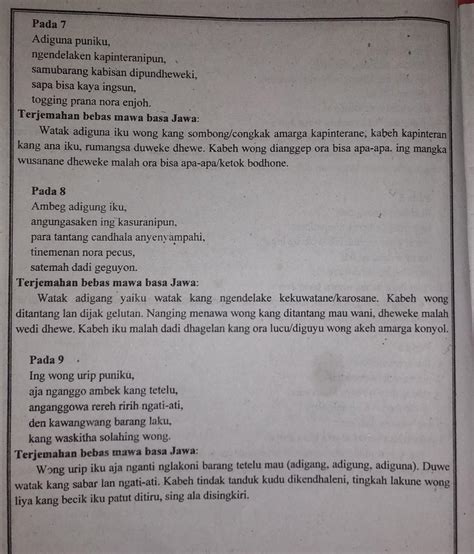 Gita catur gatra yaiku Guru gatra tembang mijil: 6; Guru lagu tembang mijil: i-a-e-i-i-u; Guru wilangan tembang mijil: 10, 6, 10, 10, 6, 6; Contoh tembang mijil