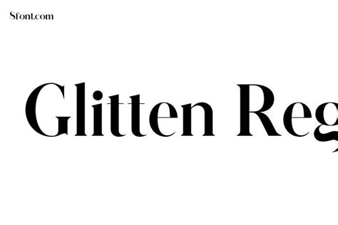 Glitten regular  CONTACT ME before any Promotional or Commercial Use