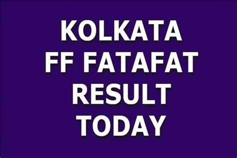 Gm matka fatafat  Here we give you all information regarding Kolkata ff, Kolkata Fatafat, Kolkata ff Online Result, Kolkata f Live Result, Kolkata FF Live Result, kolkata ff chart panel, kolkata ff lucky patti and more