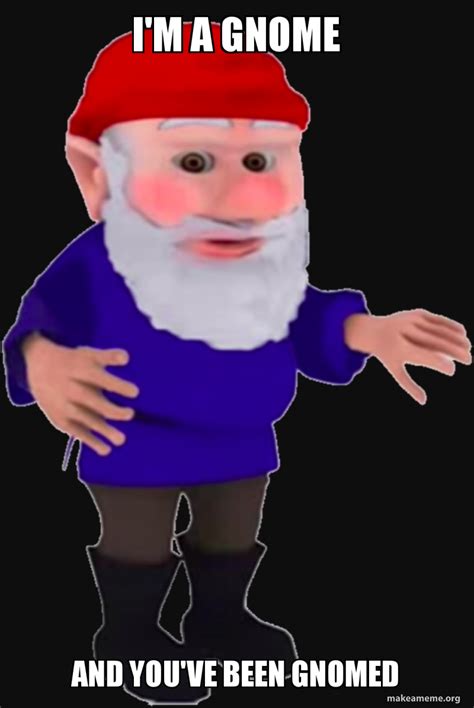 Gnomed meme If you wait long enough in the first room, there is a hidden "You've been gnomed!" meme