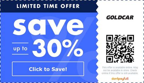 Goldcar coupon code com Coupons for November 2023