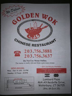 Golden wok reidville dr Order Online