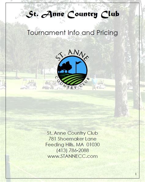 2024 Golf Rates - St. Anne Country Club - Saint Anne