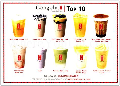 Gong cha lincoln park menu Had my first Gong Cha and the experience was pleasant! Staff were kind and explained the different bubble options, I mean there stuff I just couldn't understand on the menu lol! It tasted so good and refreshing, I loved it! Prices were