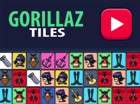 Gorillaz tiles games  Customize tile set and background