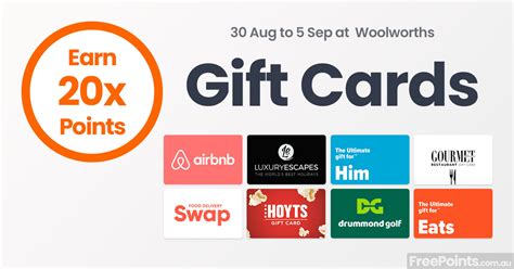 Gourmet traveller gift card woolworths Essentials Gift Cards