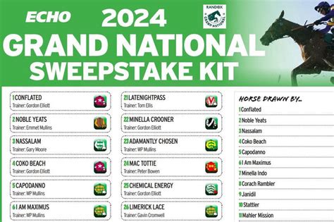 Grand national runners 2021 sweepstake  Grand National 2023 full result – the finishers and the fallers