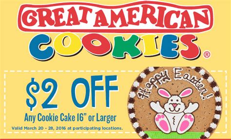 Great american cookie promo code  There are 31 greatamericancookies